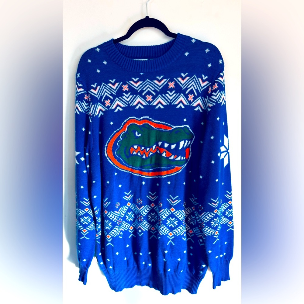 Men’s Royal Florida Gators Holiday Sweater - size XXL - Picture 2 of 8